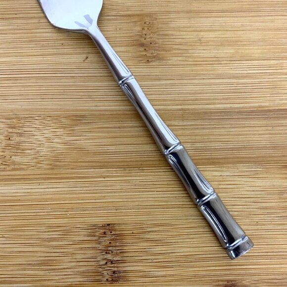 Lifetime Cutlery IC Bamboo Set of 4 Salad Forks Stainless Steel Flatware Japan - Picture 3 of 5